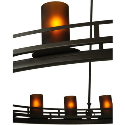 Meyda Tiffany Barbury 20 Light 60" Wide Pillar Candle Style Chandelier