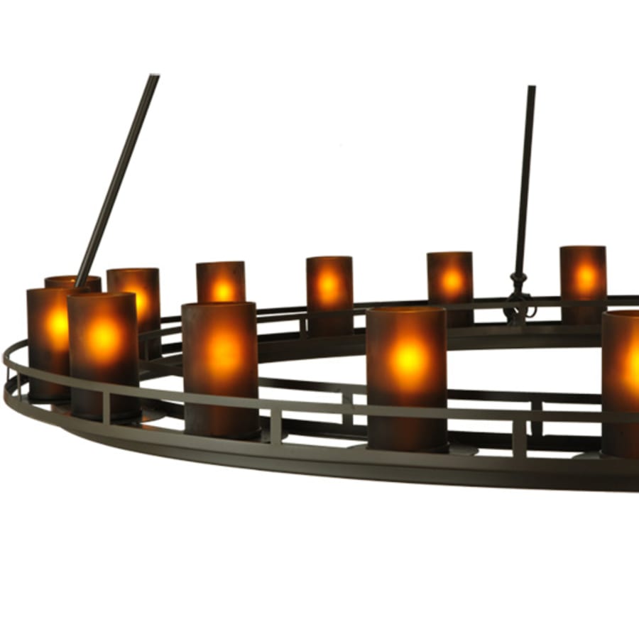 Meyda Tiffany Barbury 20 Light 60" Wide Pillar Candle Style Chandelier