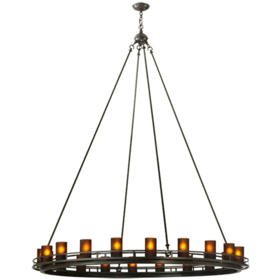 Meyda Tiffany Barbury 20 Light 60" Wide Pillar Candle Style Chandelier