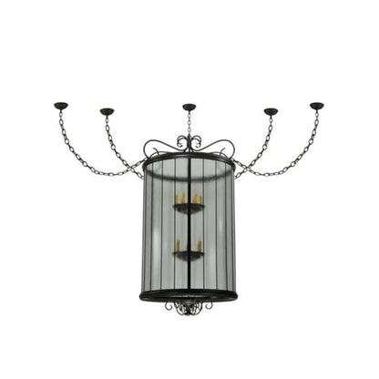 Meyda Tiffany Brio 12 Light 36" Wide Taper Candle Pendant