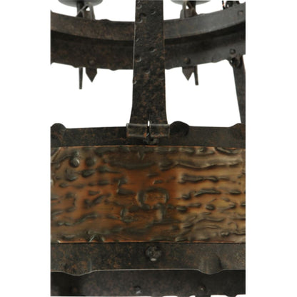 Meyda Tiffany Costello 20 Light 48" Wide Taper Candle Style Chandelier - Burnished Copper Finish