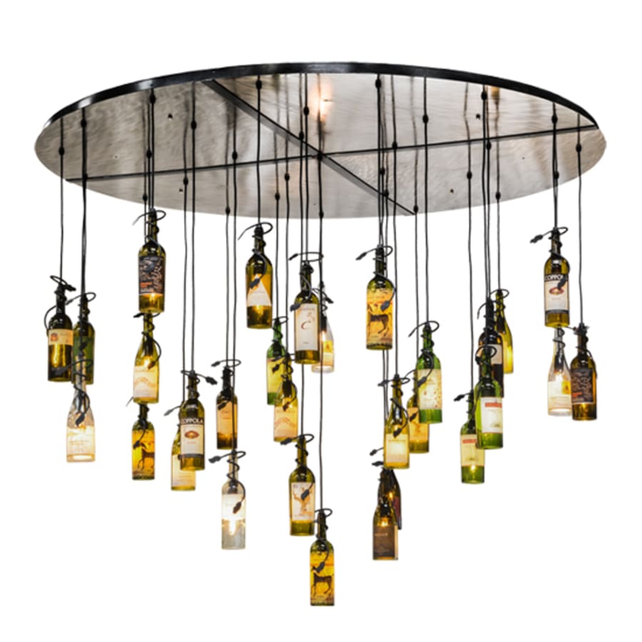 Meyda Tiffany Tuscan Vineyard 30 Light 72" Wide Multi Light Pendant