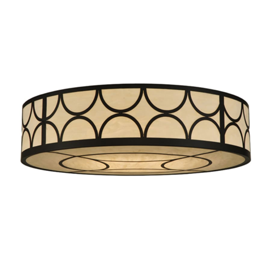 Meyda Tiffany Revival Deco Cilindro 8 Light 48" Wide Flush Mount Drum Ceiling Fixture