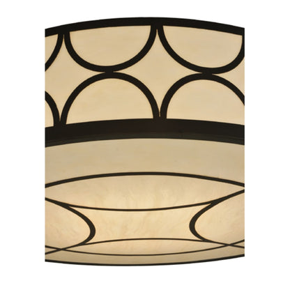 Meyda Tiffany Revival Deco Cilindro 8 Light 48" Wide Flush Mount Drum Ceiling Fixture