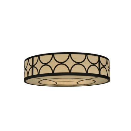 Meyda Tiffany Revival Deco Cilindro 8 Light 48" Wide Flush Mount Drum Ceiling Fixture
