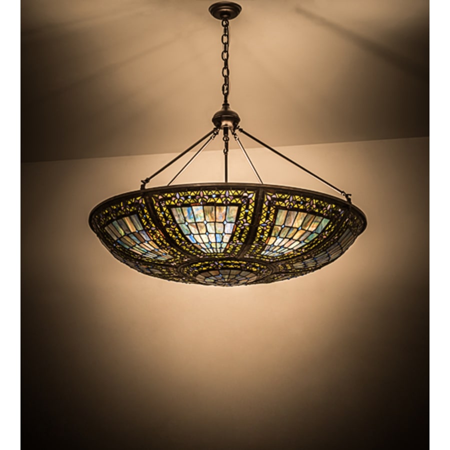 Meyda Tiffany Fleur-de-lis 6 Light 40" Wide Pendant