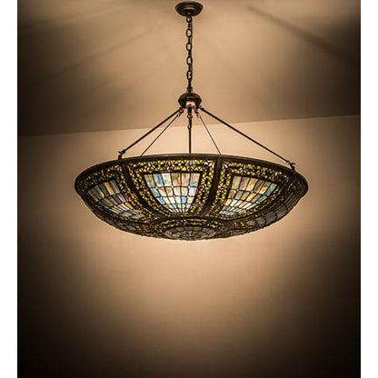 Meyda Tiffany Fleur-de-lis 6 Light 40" Wide Pendant