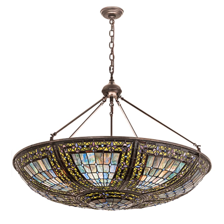Meyda Tiffany Fleur-de-lis 6 Light 40" Wide Pendant