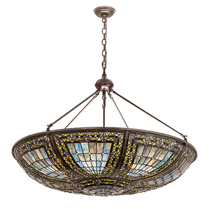 Meyda Tiffany Fleur-de-lis 6 Light 40" Wide Pendant