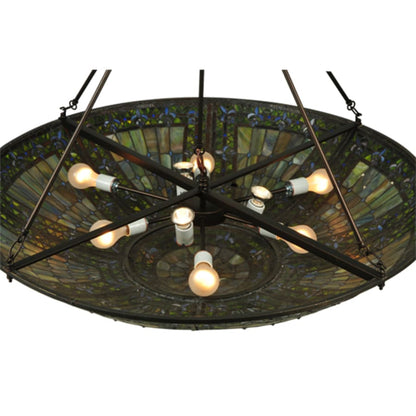 Meyda Tiffany Fleur-de-lis 6 Light 40" Wide Pendant