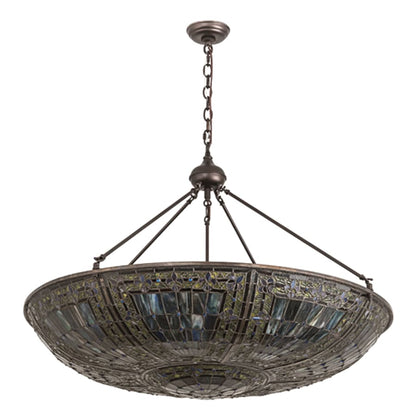 Meyda Tiffany Fleur-de-lis 6 Light 40" Wide Pendant