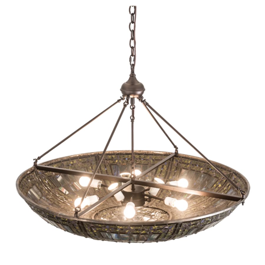 Meyda Tiffany Fleur-de-lis 6 Light 40" Wide Pendant
