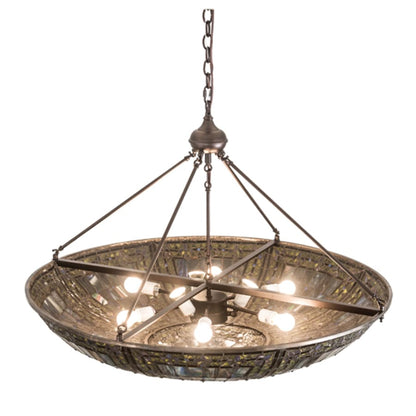 Meyda Tiffany Fleur-de-lis 6 Light 40" Wide Pendant