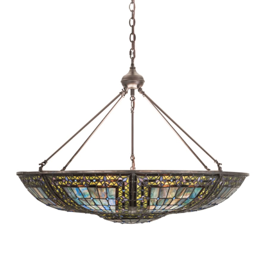 Meyda Tiffany Fleur-de-lis 6 Light 40" Wide Pendant