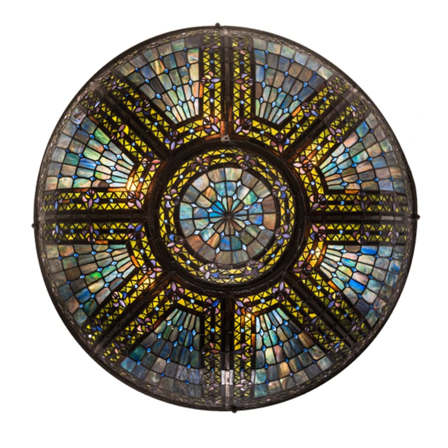 Meyda Tiffany Fleur-de-lis 6 Light 40" Wide Pendant