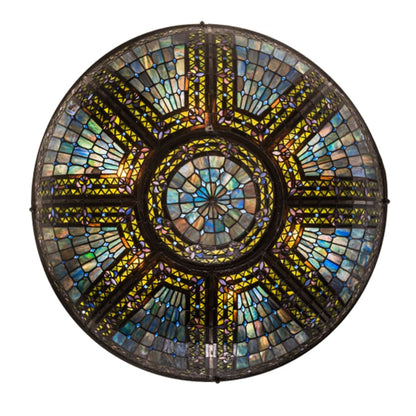 Meyda Tiffany Fleur-de-lis 6 Light 40" Wide Pendant