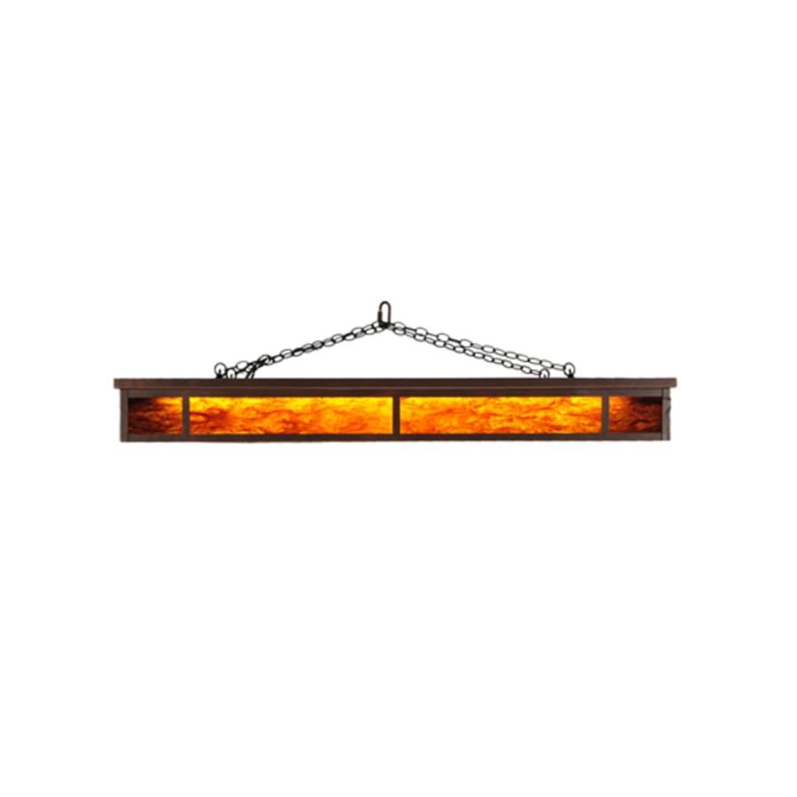 Meyda Tiffany Blaze 3 Light 54" Wide Flush Mount Ceiling Fixture