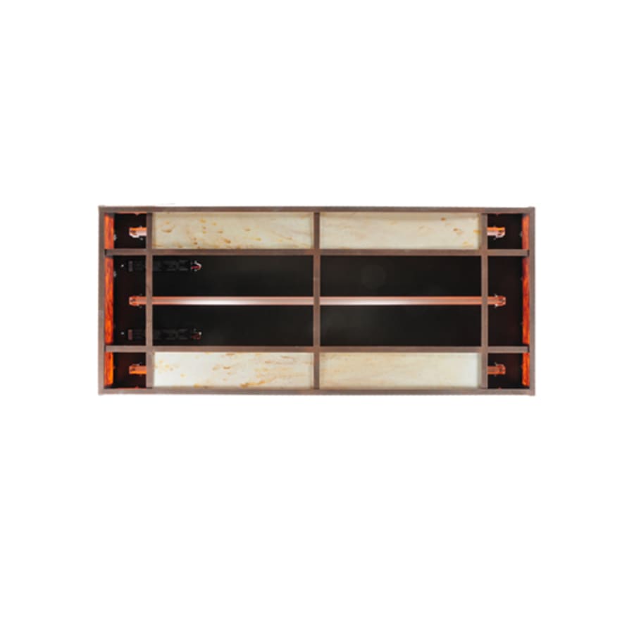 Meyda Tiffany Blaze 3 Light 54" Wide Flush Mount Ceiling Fixture