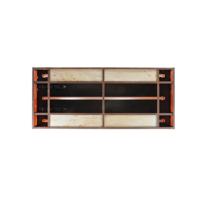 Meyda Tiffany Blaze 3 Light 54" Wide Flush Mount Ceiling Fixture