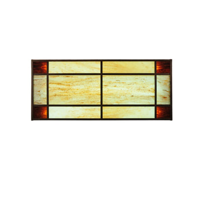 Meyda Tiffany Blaze 3 Light 54" Wide Flush Mount Ceiling Fixture