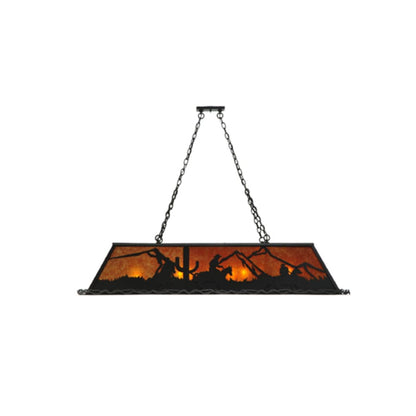 Meyda Tiffany Duke 9 Light 60" Wide Linear Pendant