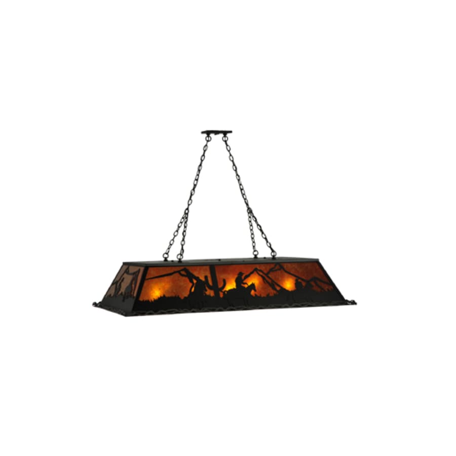 Meyda Tiffany Duke 9 Light 60" Wide Linear Pendant