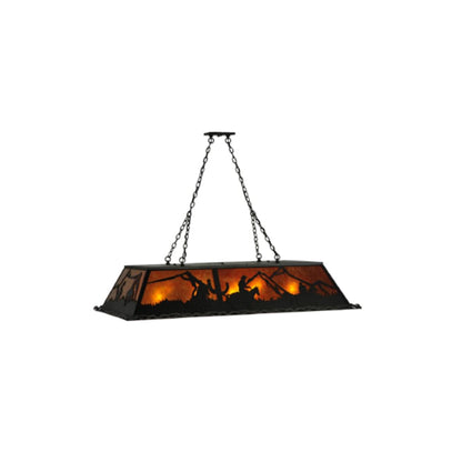 Meyda Tiffany Duke 9 Light 60" Wide Linear Pendant