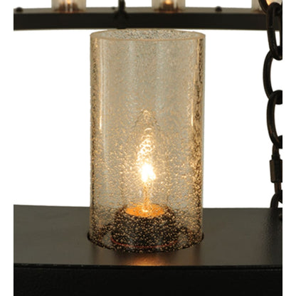 Meyda Tiffany Loxley 36 Light 72" Wide Pillar Candle Style Chandelier with Clear, Seedy Glass Shades - Timeless Bronze Finish