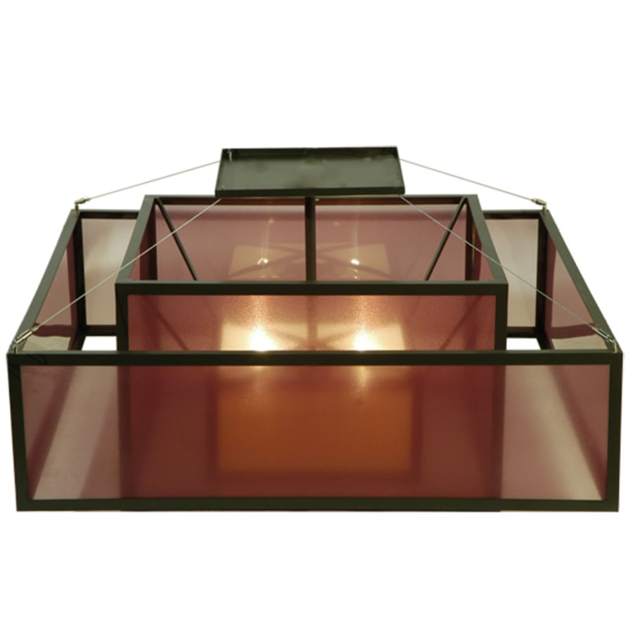 Meyda Tiffany Quadrato Umador 4 Light 51" Wide Semi-Flush Square Ceiling Fixture - Timeless Bronze Finish