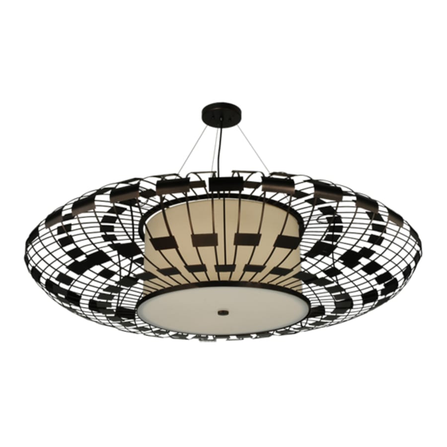 Meyda Tiffany Margo 3 Light 55" Wide Suspension Pendant