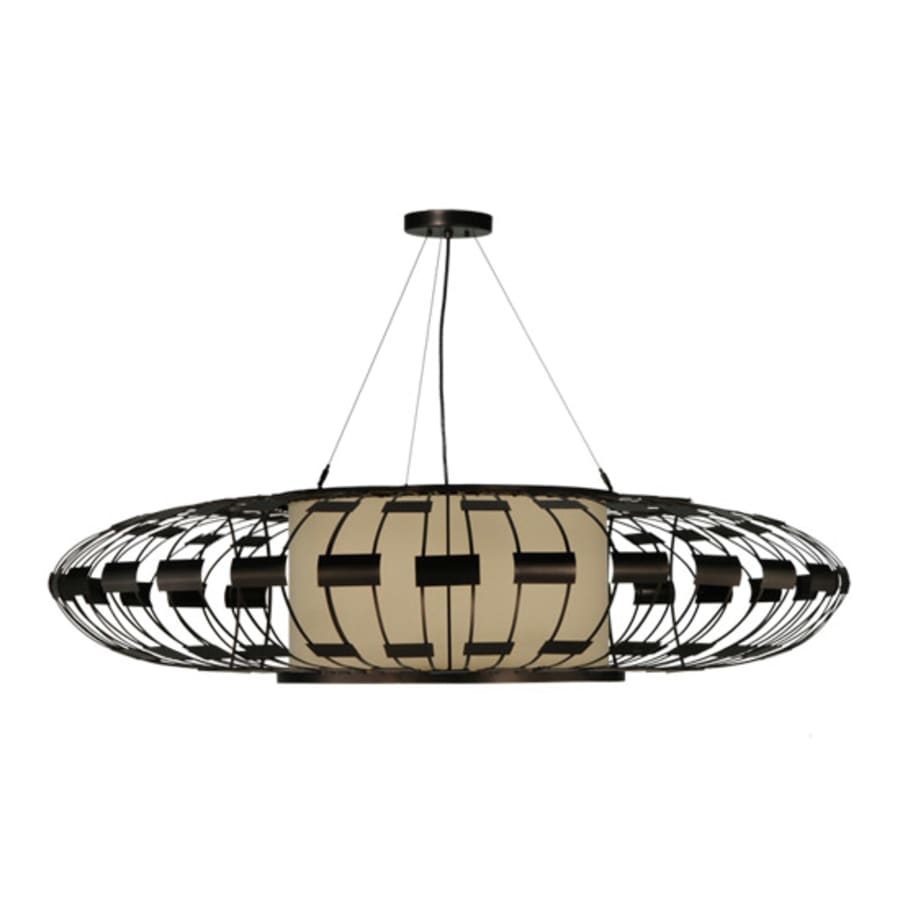 Meyda Tiffany Margo 3 Light 55" Wide Suspension Pendant