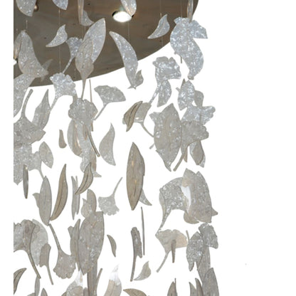 Meyda Tiffany Ginkgo Leaf 6 Light 44" Wide Pendant