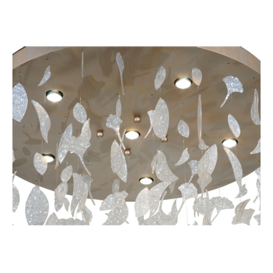 Meyda Tiffany Ginkgo Leaf 6 Light 44" Wide Pendant