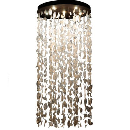 Meyda Tiffany Ginkgo Leaf 6 Light 44" Wide Pendant