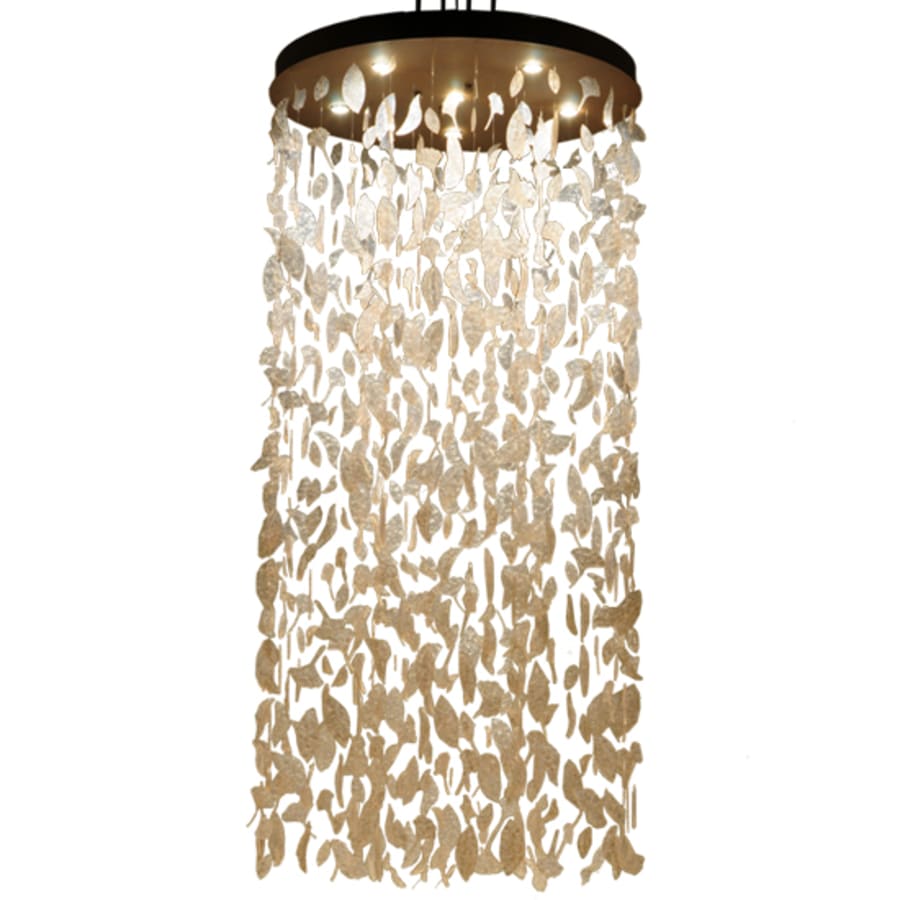Meyda Tiffany Ginkgo Leaf 6 Light 44" Wide Pendant