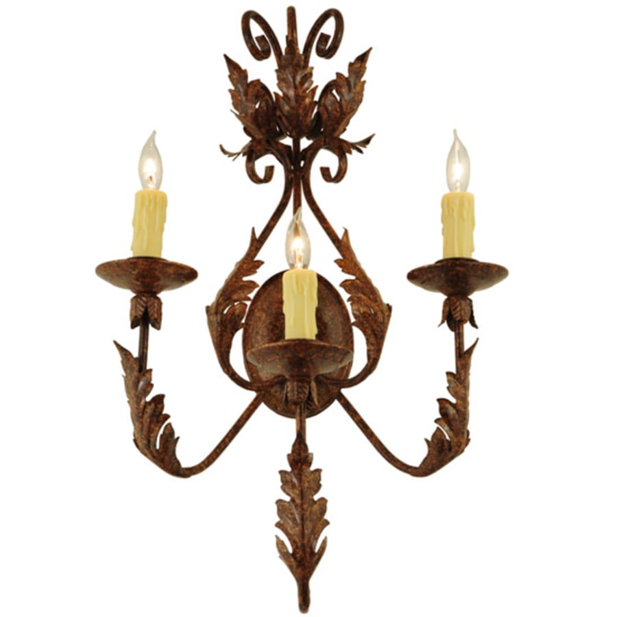 Meyda Tiffany French Elegance 3 Light 28" Tall Wall Sconce