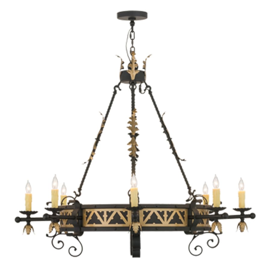 Meyda Tiffany Filomena 8 Light 48" Wide Taper Candle Style Chandelier