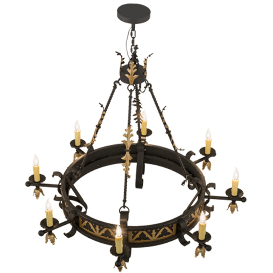 Meyda Tiffany Filomena 8 Light 48" Wide Taper Candle Style Chandelier