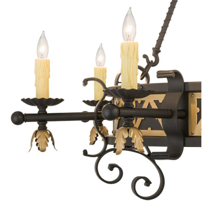 Meyda Tiffany Filomena 8 Light 48" Wide Taper Candle Style Chandelier