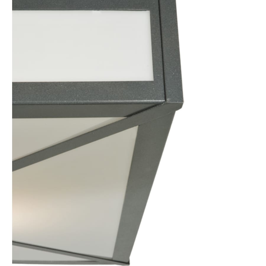 Meyda Tiffany Whitewing 4 Light 36" Wide Flush Mount Square Ceiling Fixture - Blackened Pewter Finish - GU24 Bulb Base
