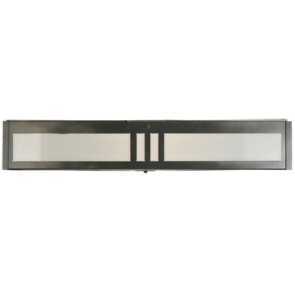 Meyda Tiffany Whitewing 4 Light 36" Wide Flush Mount Square Ceiling Fixture - Blackened Pewter Finish - GU24 Bulb Base