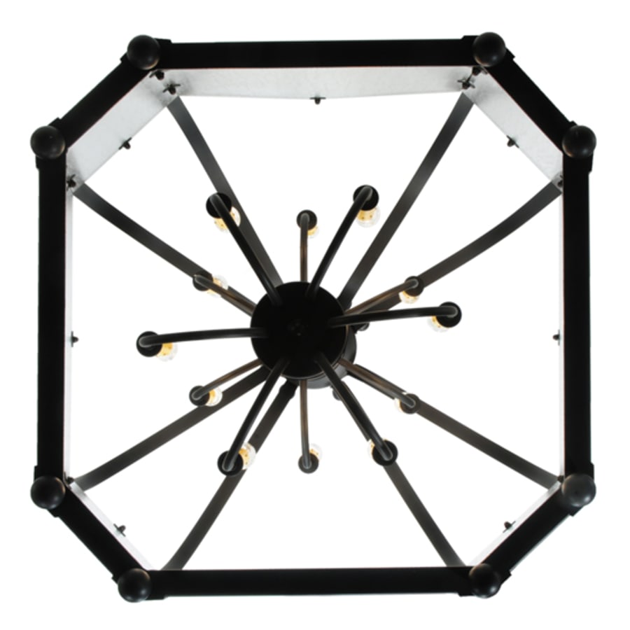 Meyda Tiffany Citadel 12 Light 34" Wide Taper Candle Pendant