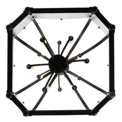 Meyda Tiffany Citadel 12 Light 34" Wide Taper Candle Pendant