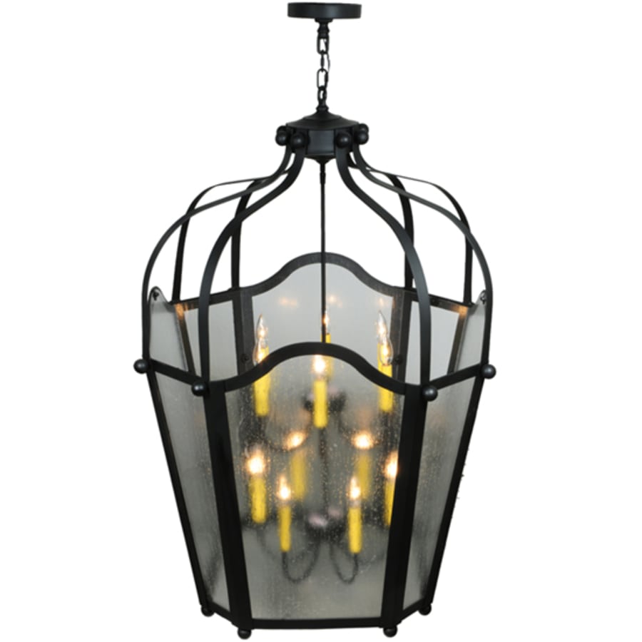 Meyda Tiffany Citadel 12 Light 34" Wide Taper Candle Pendant