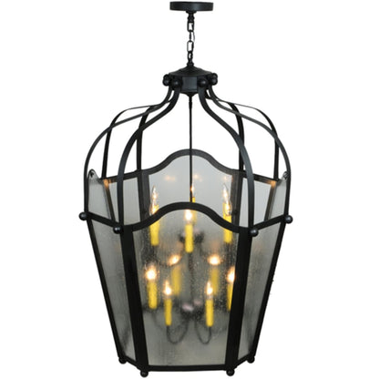 Meyda Tiffany Citadel 12 Light 34" Wide Taper Candle Pendant