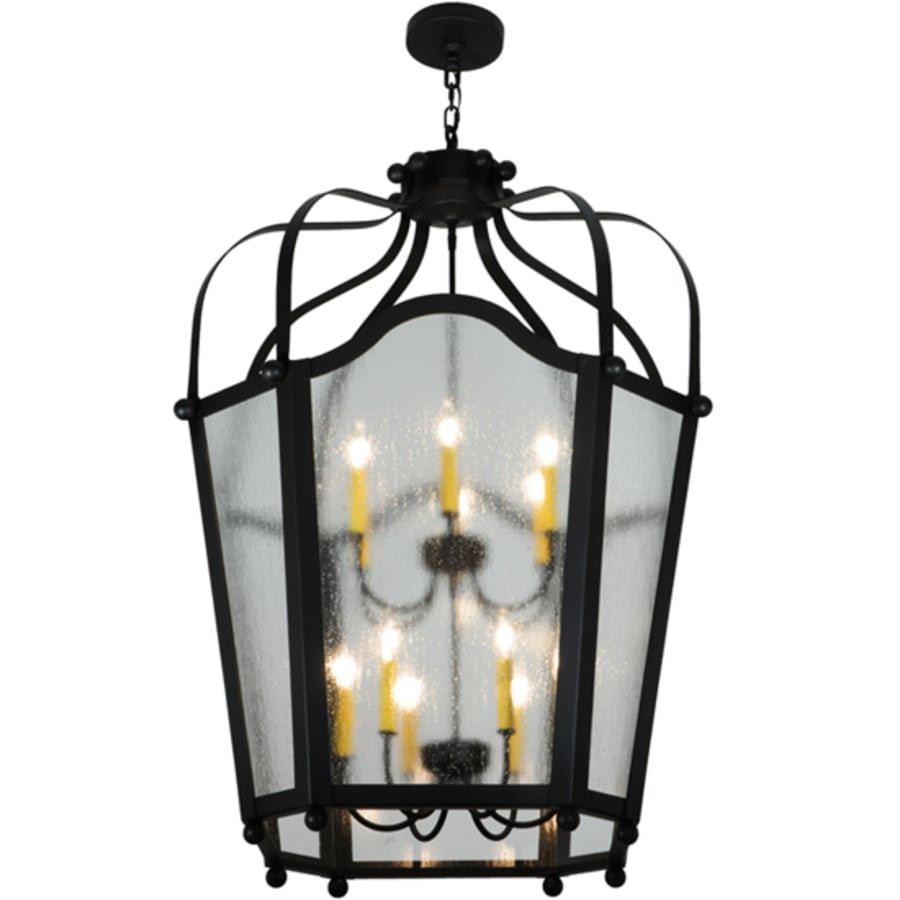 Meyda Tiffany Citadel 12 Light 34" Wide Taper Candle Pendant