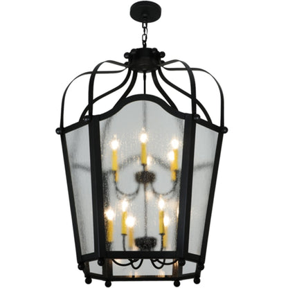 Meyda Tiffany Citadel 12 Light 34" Wide Taper Candle Pendant