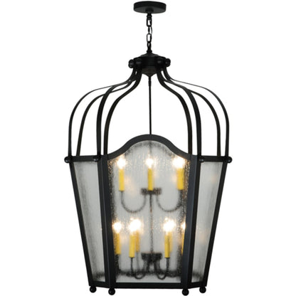 Meyda Tiffany Citadel 12 Light 34" Wide Taper Candle Pendant