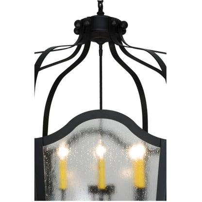 Meyda Tiffany Citadel 12 Light 34" Wide Taper Candle Pendant