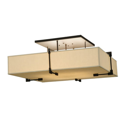 Meyda Tiffany Quadrato Massage 8 Light 55" Wide Semi-Flush Square Ceiling Fixture